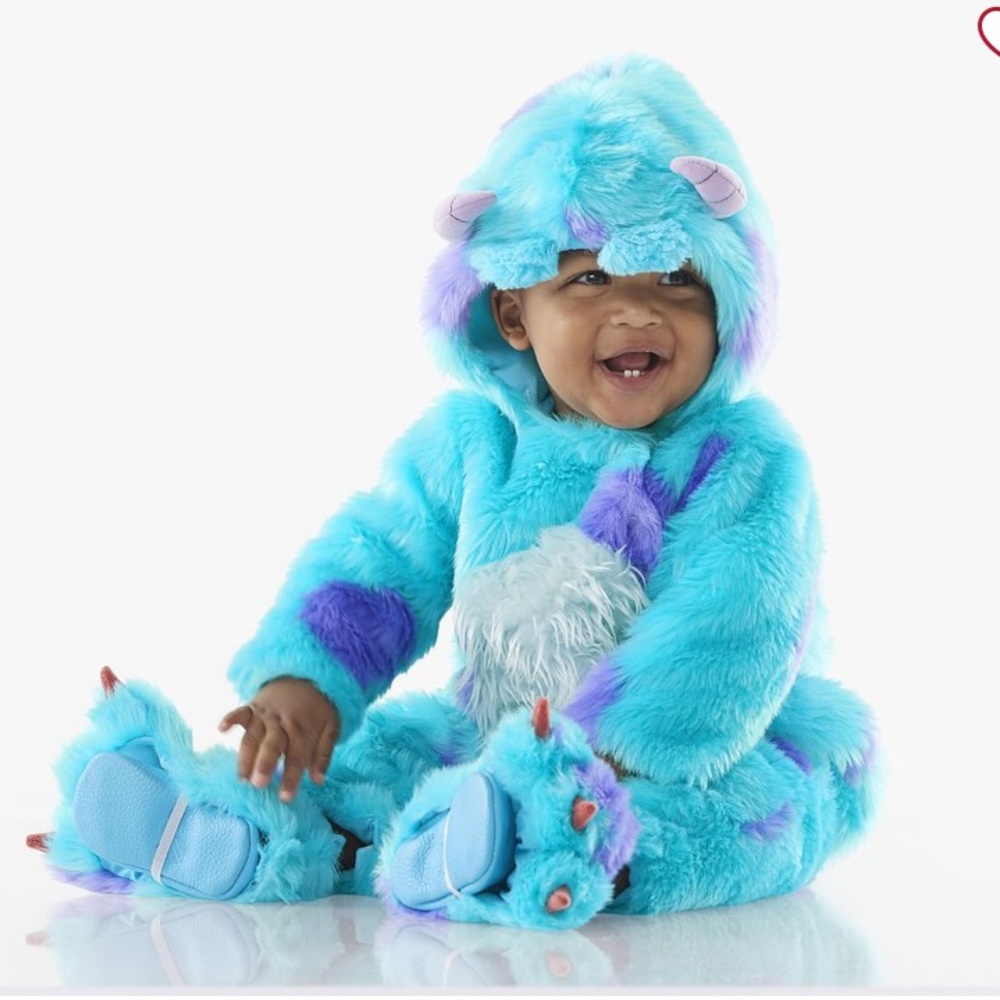 Pottery Barn Kids Monsters INC Blue Sully Costume 12-24 months